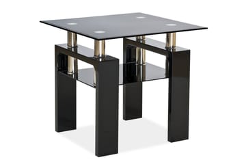 Lissana Sofabord 60 cm - Glass/Svart - Møbler - Bord - Sofabord
