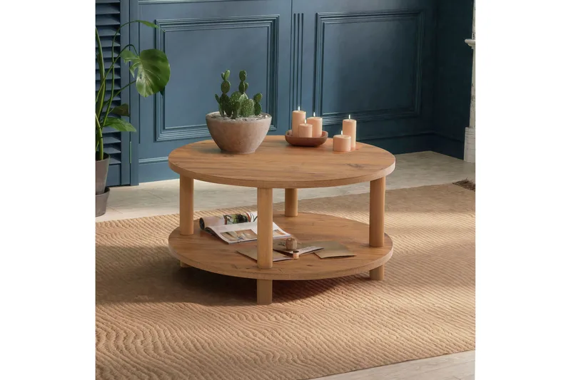 Lofita Sofabord 70x43,7x70 cm Rundt - Grønn - Møbler - Bord - Sofabord