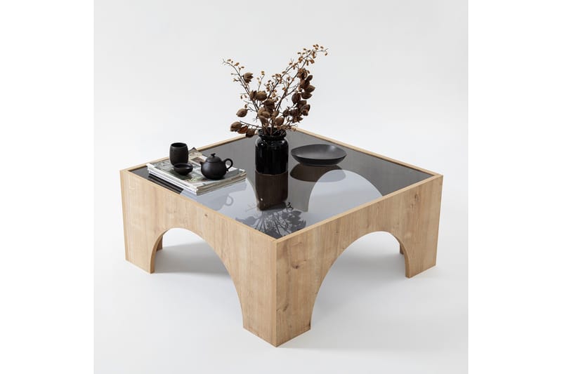 Lowan Sofabord 80 cm - Brun - Møbler - Bord - Sofabord