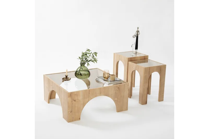 Lowan Sofabord 80 cm - Eik - Møbler - Bord - Sofabord