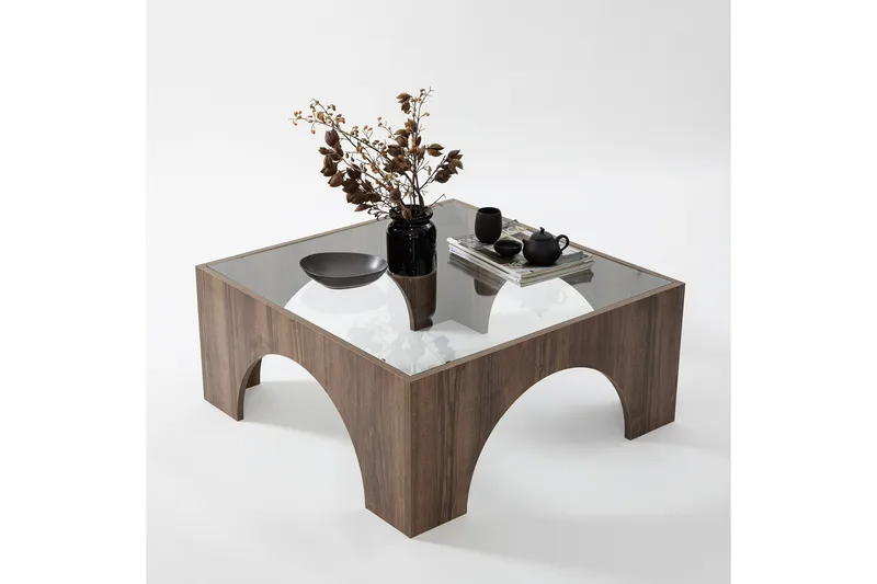 Lowan Sofabord 80 cm - Mørkebrun - Møbler - Bord - Sofabord