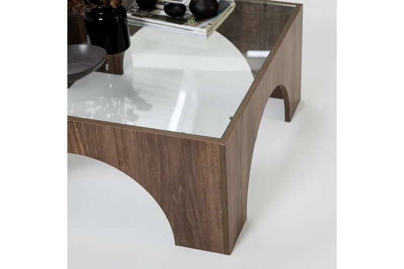 Lowan Sofabord 80 cm - Mørkebrun - Møbler - Bord - Sofabord