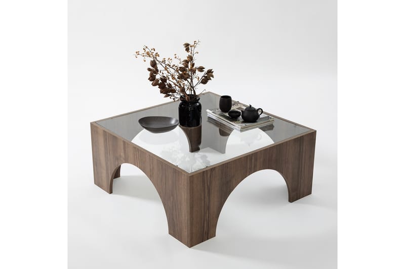 Lowan Sofabord 80 cm - Mørkebrun - Møbler - Bord - Sofabord