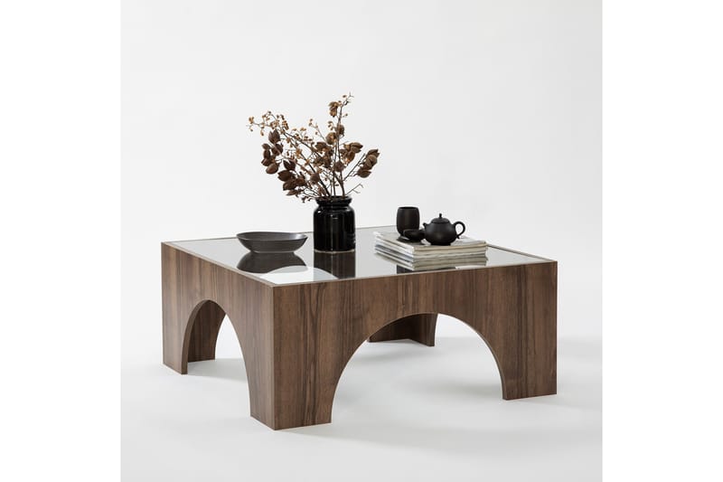 Lowan Sofabord 80 cm - Mørkebrun - Møbler - Bord - Sofabord