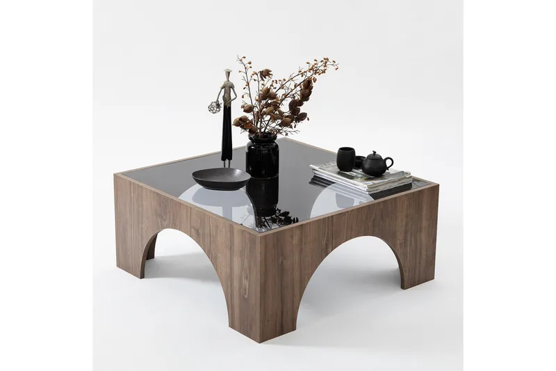 Lowan Sofabord 80 cm - Valnøtt - Møbler - Bord - Sofabord