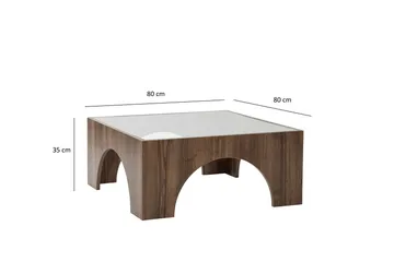 Lowan Sofabord 80 cm - Valnøtt - Møbler - Bord - Sofabord