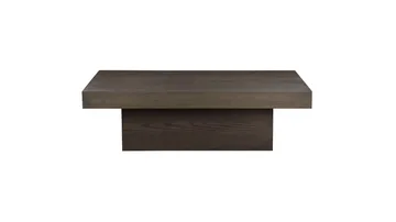 Sofabord Lunvik 130x70 cm - Brunlakkert og hvitpigmentert finish - Møbler - Bord - Sofabord