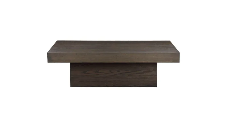 Sofabord Lunvik 130x70 cm - Brunlakkert og hvitpigmentert finish - Møbler - Bord - Sofabord