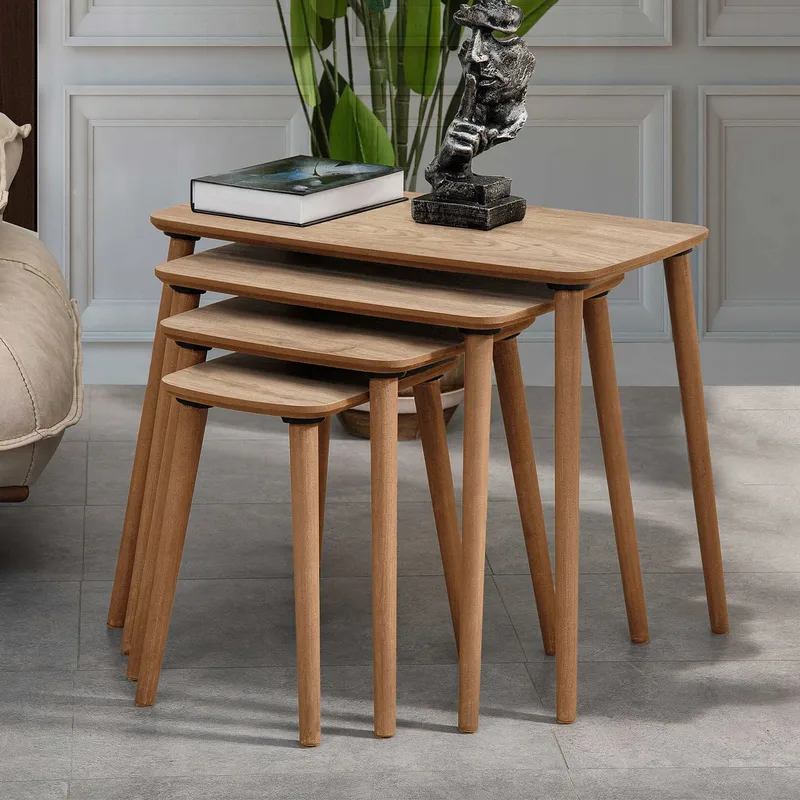 Lyvenn settbord 70 cm - Eik - Møbler - Bord - Sofabord - Kistebord