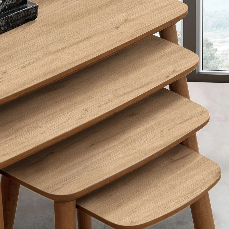 Lyvenn settbord 70 cm - Eik - Møbler - Bord - Sofabord - Kistebord