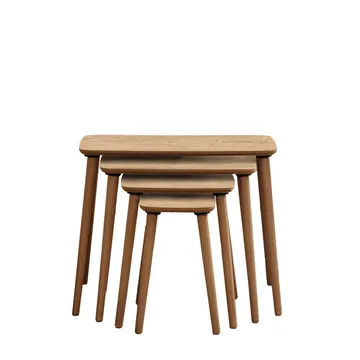 Lyvenn settbord 70 cm - Eik - Møbler - Bord - Sofabord - Kistebord