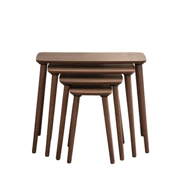 Lyvenn settbord 70 cm - Valnøtt - Møbler - Bord - Sofabord - Kistebord