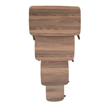 Lyvenn settbord 70 cm - Valnøtt - Møbler - Bord - Sofabord - Kistebord