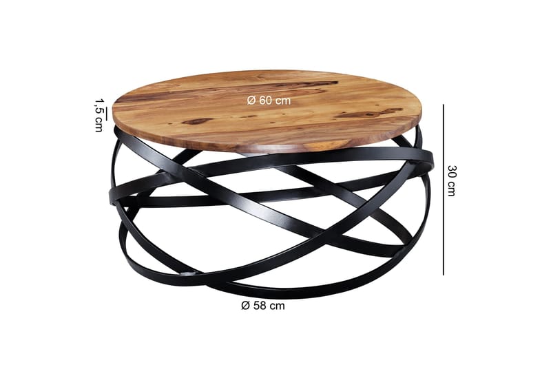 Magyari Sofabord 60 cm - Brun - Møbler - Bord - Sofabord