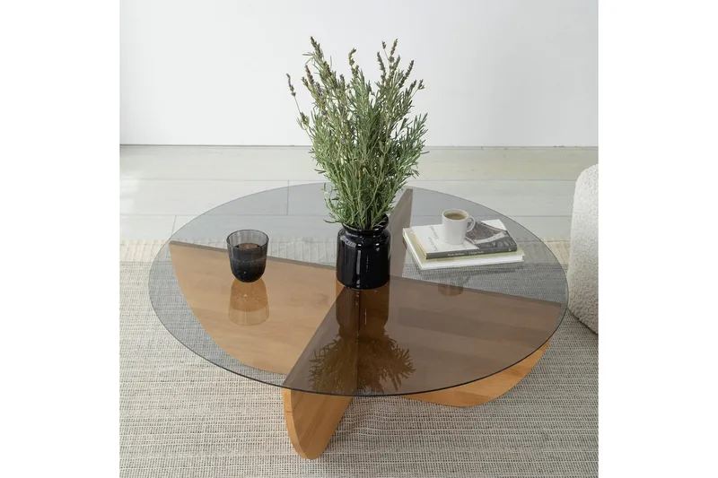 Sofabord Makhan eik - Lyse brun - Møbler - Bord - Sofabord