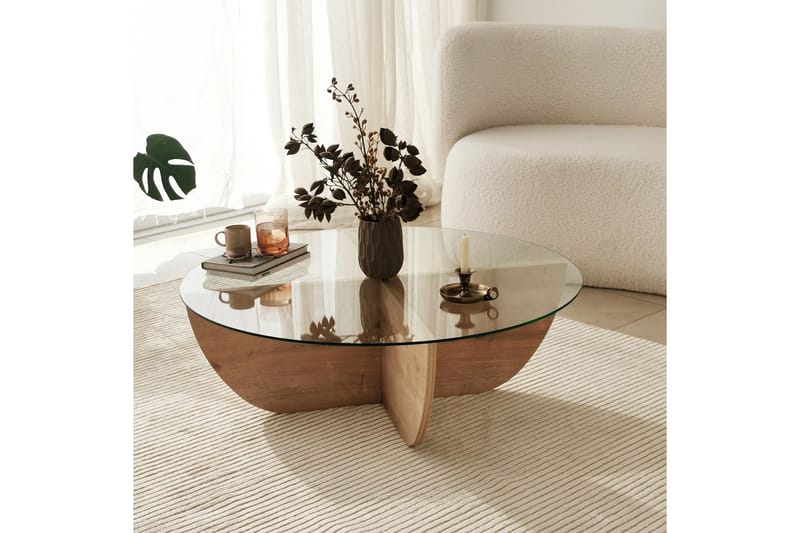 Makhan Sofabord 90 cm - Eik - Møbler - Bord - Sofabord