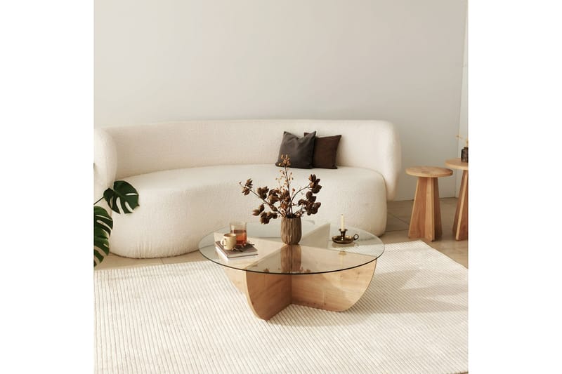 Makhan Sofabord 90 cm - Eik - Møbler - Bord - Sofabord