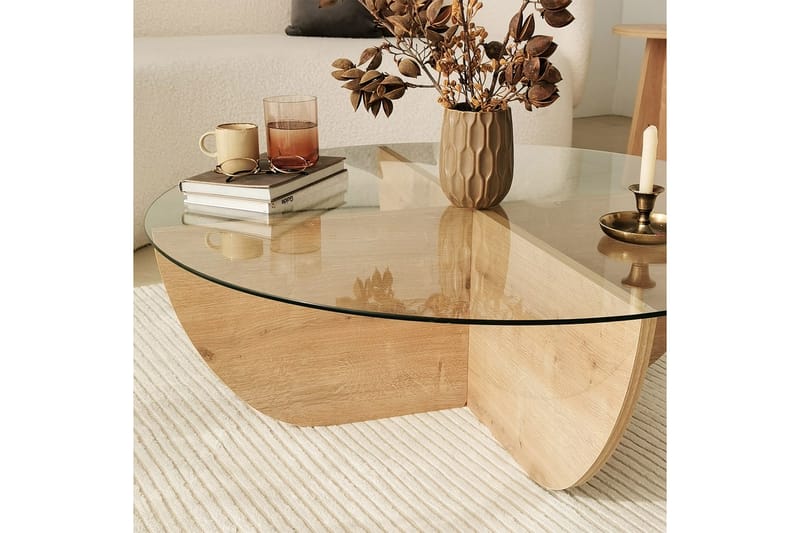 Makhan Sofabord 90 cm - Eik - Møbler - Bord - Sofabord