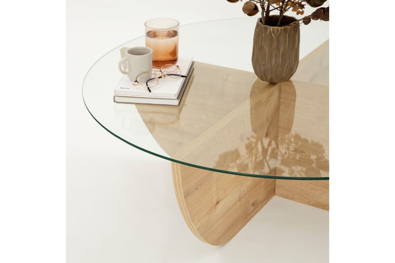 Makhan Sofabord 90 cm - Eik - Møbler - Bord - Sofabord