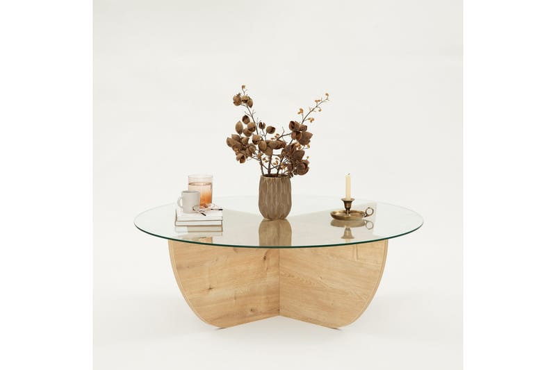 Makhan Sofabord 90 cm - Eik - Møbler - Bord - Sofabord
