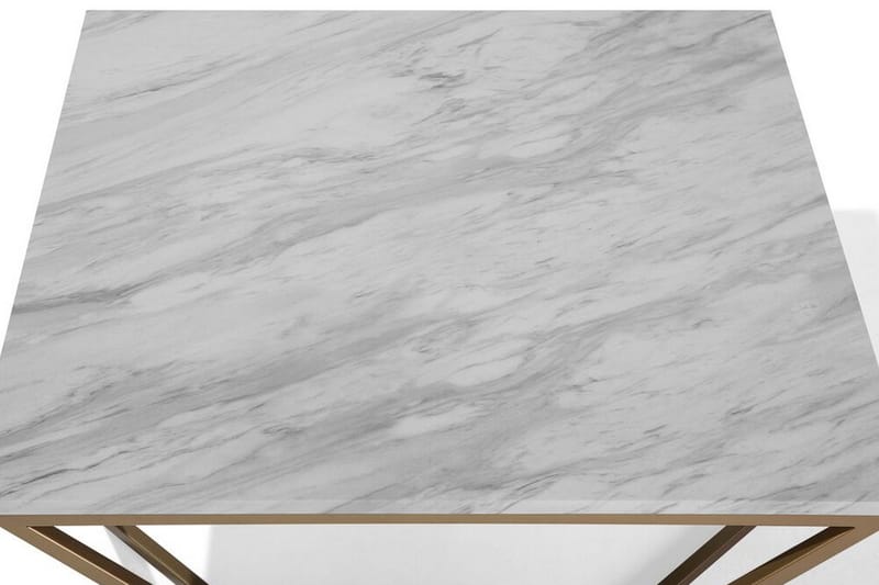 Malibu Sofabord 80 cm - Hvit - Møbler - Bord - Sofabord