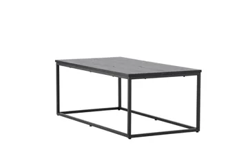 Mallan Rektangulært Sofabord 120x60 cm i Malt Tre - Svart - Møbler - Bord - Sofabord