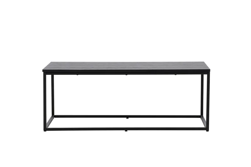 Mallan Rektangulært Sofabord 120x60 cm i Malt Tre, Svart