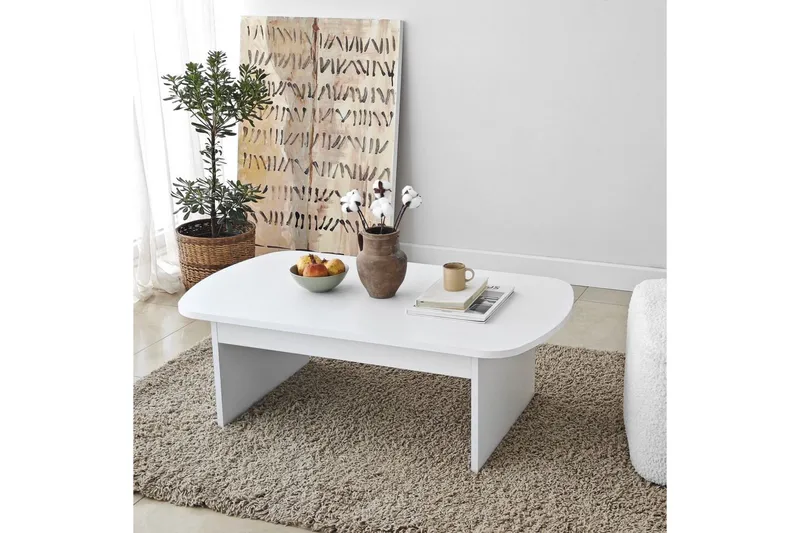 Sofabord Malo Hvit - Hvit - Møbler - Bord - Sofabord