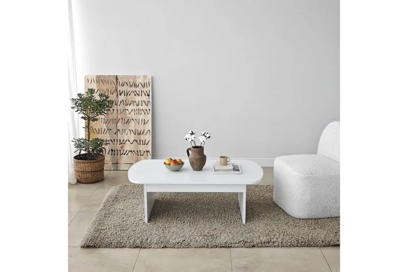 Sofabord Malo Hvit - Hvit - Møbler - Bord - Sofabord