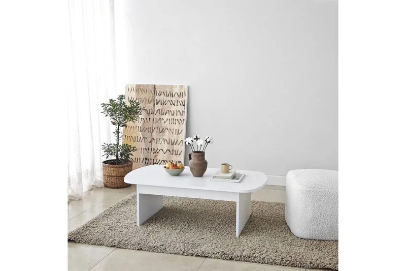 Sofabord Malo Hvit - Hvit - Møbler - Bord - Sofabord
