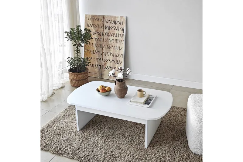 Sofabord Malo Hvit - Hvit - Møbler - Bord - Sofabord