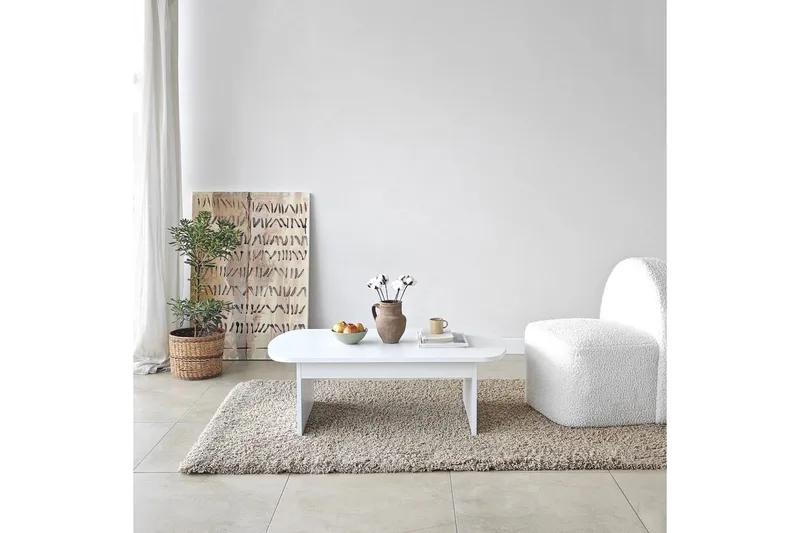 Sofabord Malo Hvit - Hvit - Møbler - Bord - Sofabord