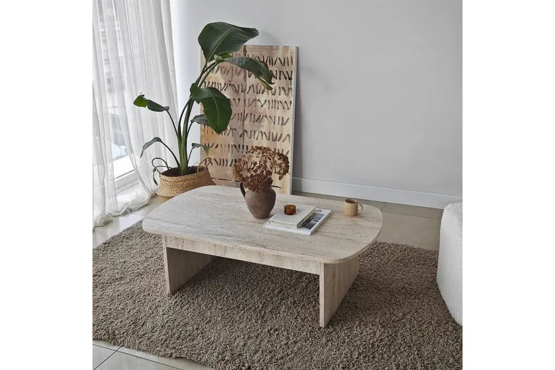 Sofabord Malo Travertin - Travertin - Møbler - Bord - Sofabord
