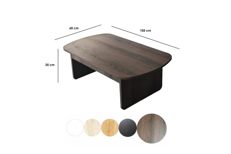 Sofabord Malo Valnøtt - Valnøtt - Møbler - Bord - Sofabord