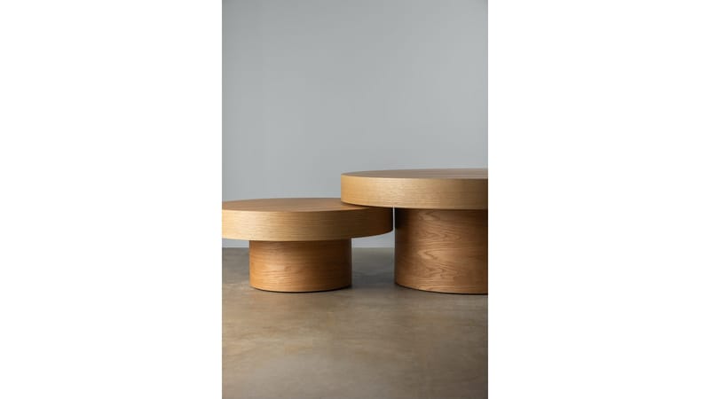 Sofabord Malvik 30 cm / Ø70 cm - Natur eik - Møbler - Bord - Sofabord