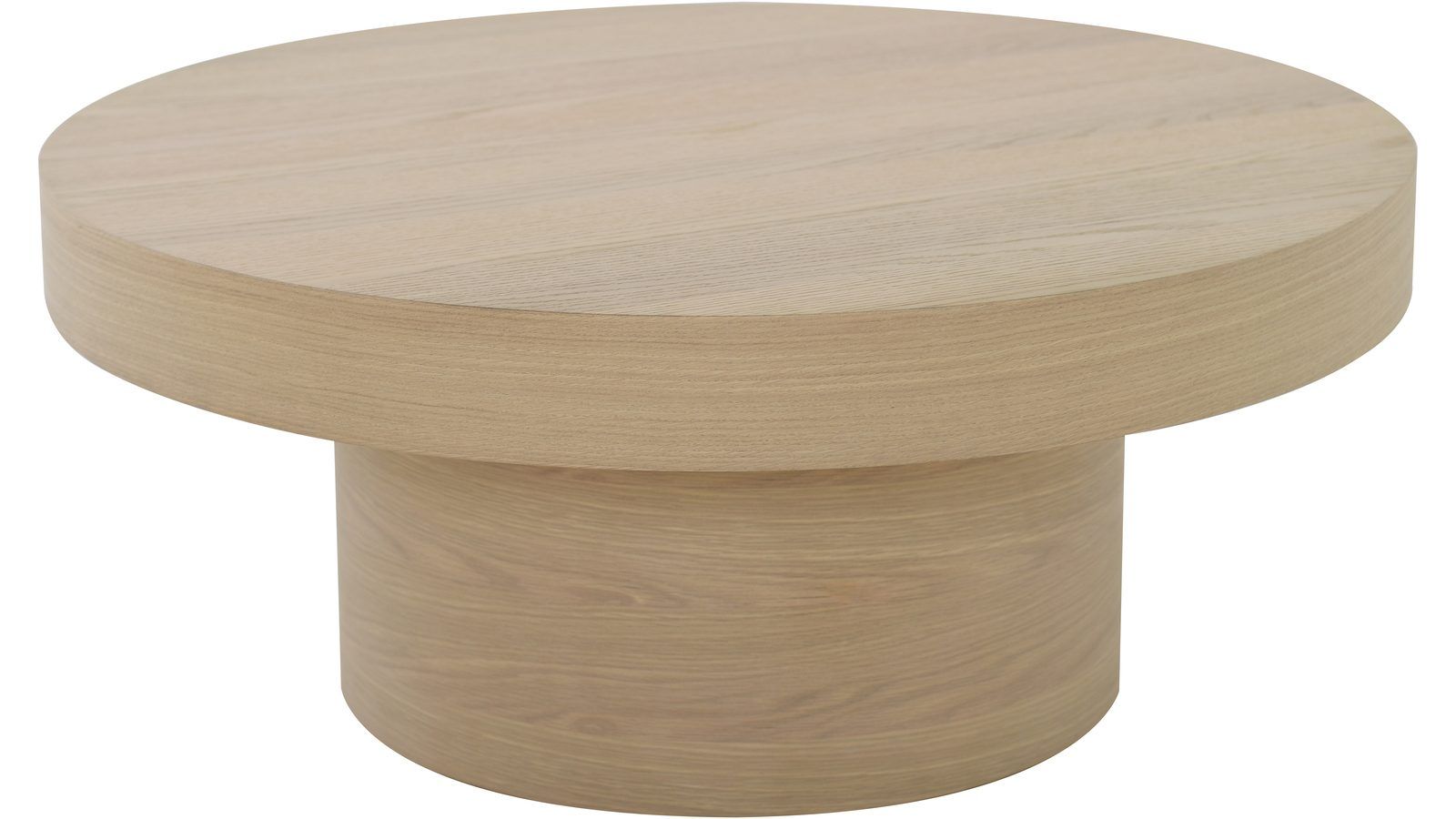 Sofabord Malvik 41 cm / Ø98 cm - Hvitpigmentert eik