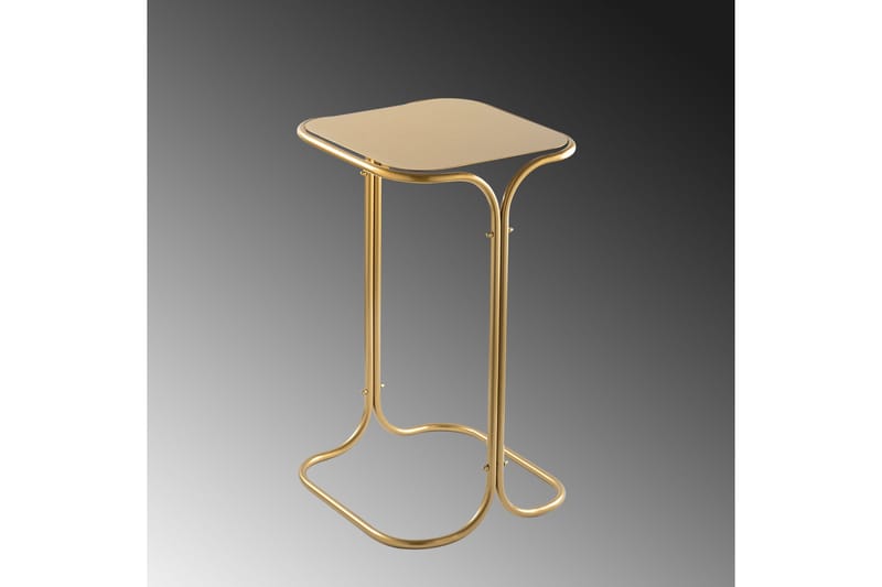 Mamta Kvadratisk Sofabord 30 cm i Metall - Messinggull - Møbler - Bord - Sofabord