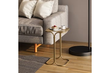 Mamta Kvadratisk Sofabord 30 cm i Metall - Messinggull - Møbler - Bord - Sofabord