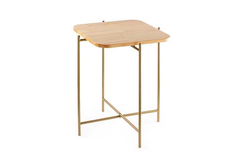 Mamta Kvadratisk Sofabord 46 cm i Lyst Tre - Beige - Møbler - Bord - Sofabord
