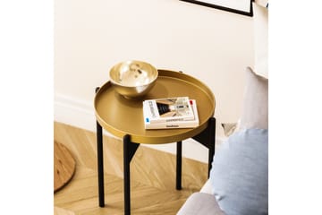 Mamta Rundt Sofabord 44 cm i Metall - Gull - Møbler - Bord - Sofabord