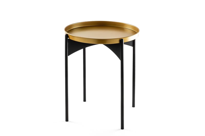 Mamta Rundt Sofabord 44 cm i Metall - Gull - Møbler - Bord - Sofabord