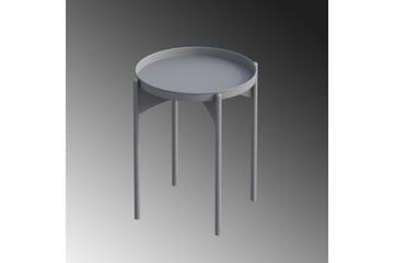 Mamta Rundt Sofabord Skittbord 44 cm i Metall - Grå - Møbler - Bord - Sofabord