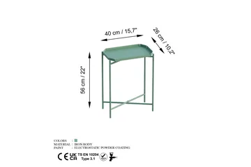 Mamta Sofabord 26 cm - Green - Møbler - Bord - Sofabord