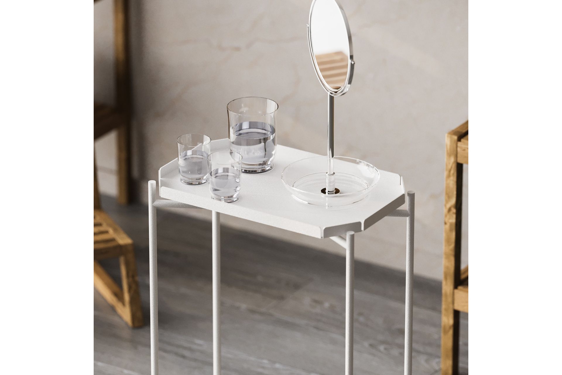 Mamta Sofabord 26 cm - Hvit - Møbler - Bord - Sofabord