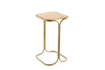 Mamta Sofabord 30 cm - Gull/Naturell - Møbler - Bord - Sofabord