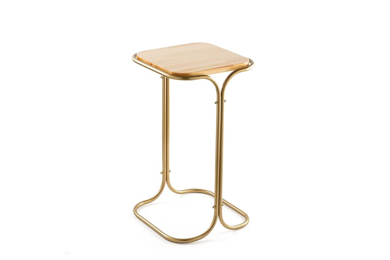 Mamta Sofabord 30 cm - Gull/Naturell - Møbler - Bord - Sofabord
