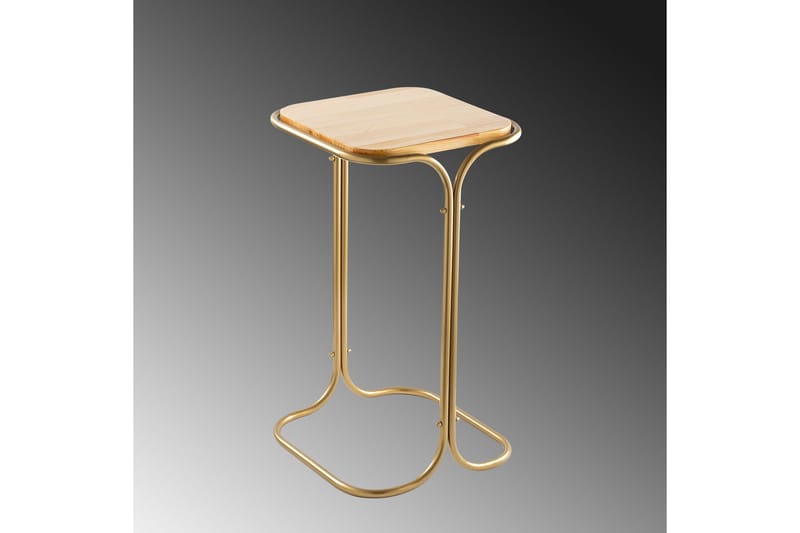 Mamta Sofabord 30 cm - Gull/Naturell - Møbler - Bord - Sofabord