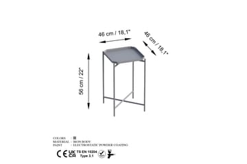 Mamta Sofabord 46 cm - Grå - Møbler - Bord - Sofabord