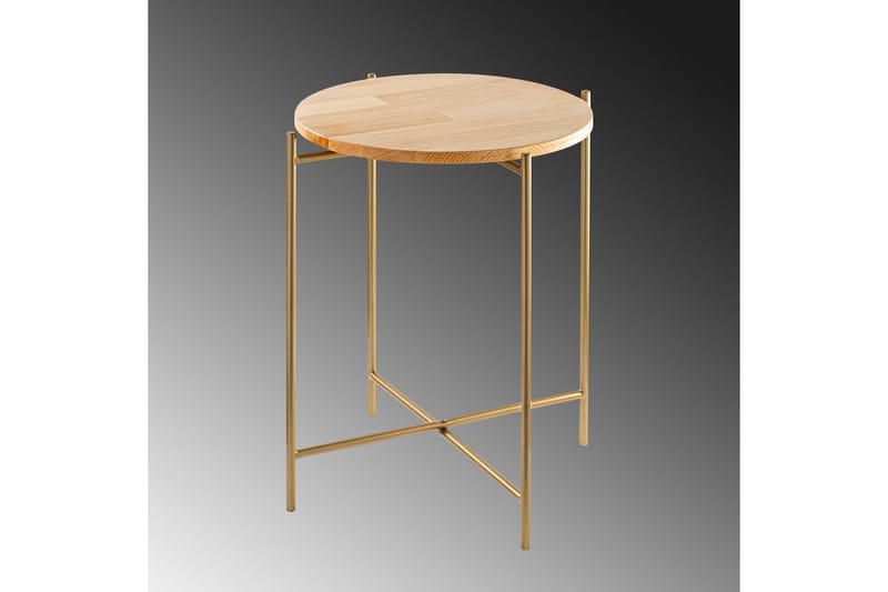Mamta Sofabord 46 cm - Gull/Naturell - Møbler - Bord - Sofabord