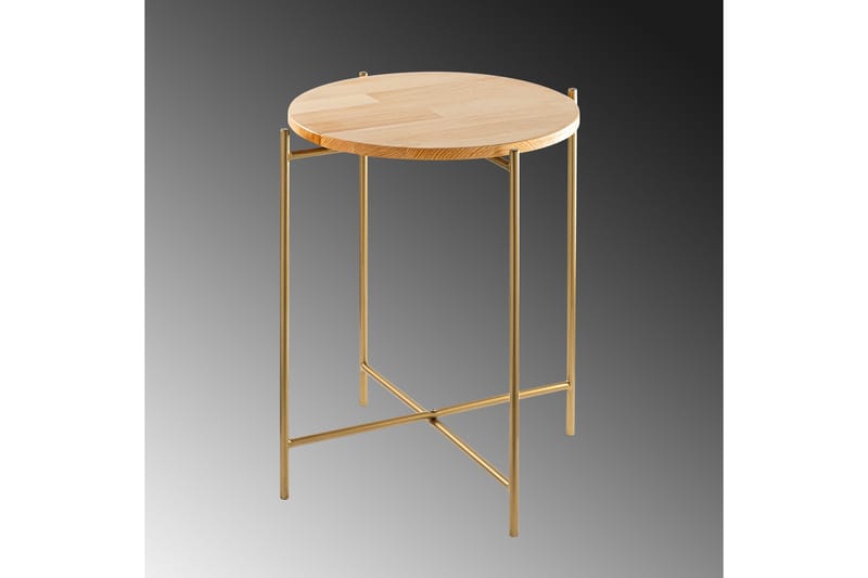 Mamta Sofabord 46 cm - Gull/Naturell - Møbler - Bord - Sofabord